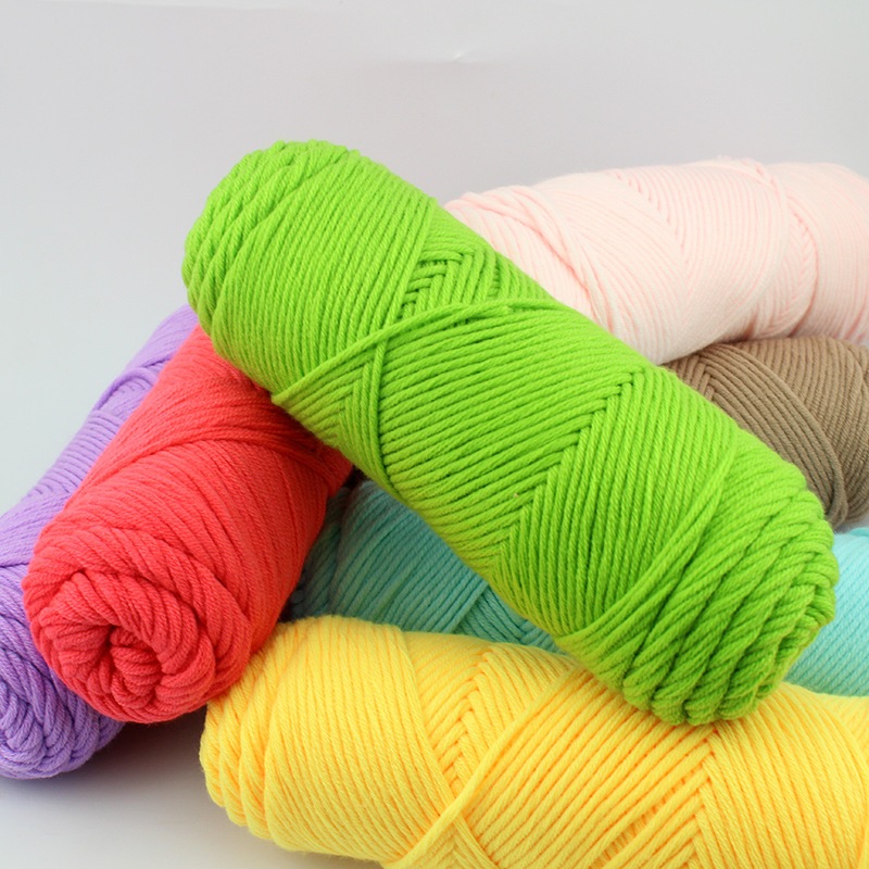 Len cotton love , Len Ống cuộn 100g nhiều màu