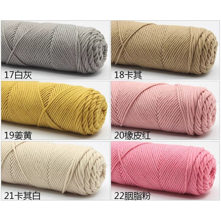 Len cotton love , Len Ống cuộn 100g nhiều màu