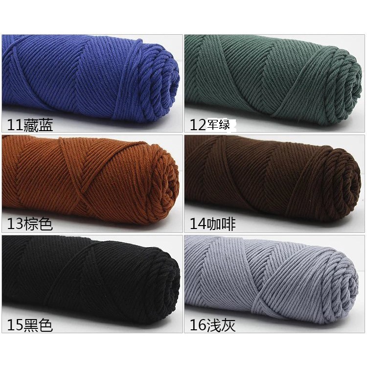 Len cotton love , Len Ống cuộn 100g nhiều màu