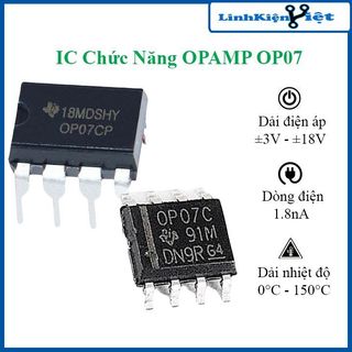 IC chức năng OPAMP OP07  DIP8/SOP8