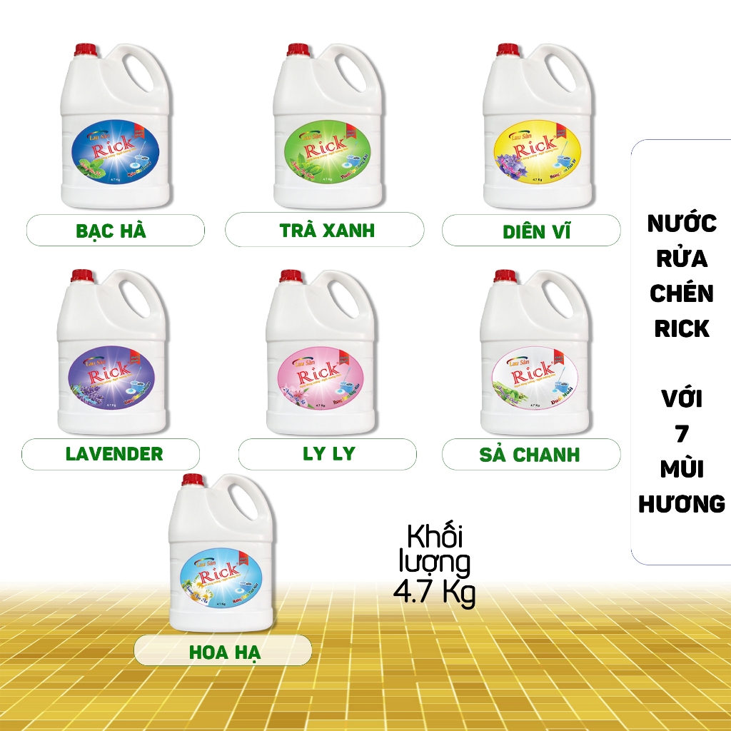 Nước Lau Sàn Rick Chai 4.7KG