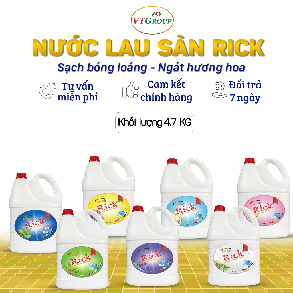 Nước Lau Sàn Rick Chai 4.7KG