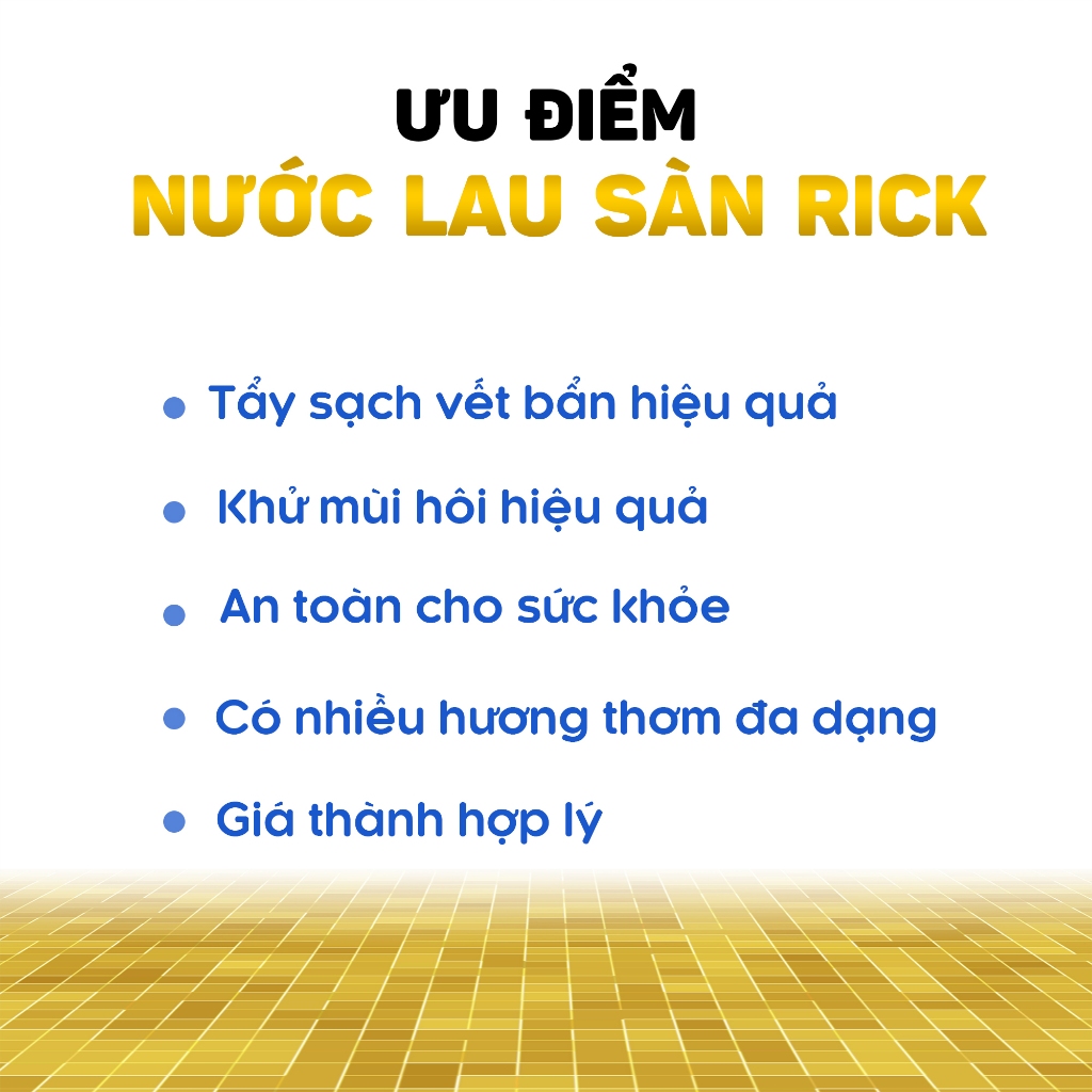 Nước Lau Sàn Rick Chai 4.7KG