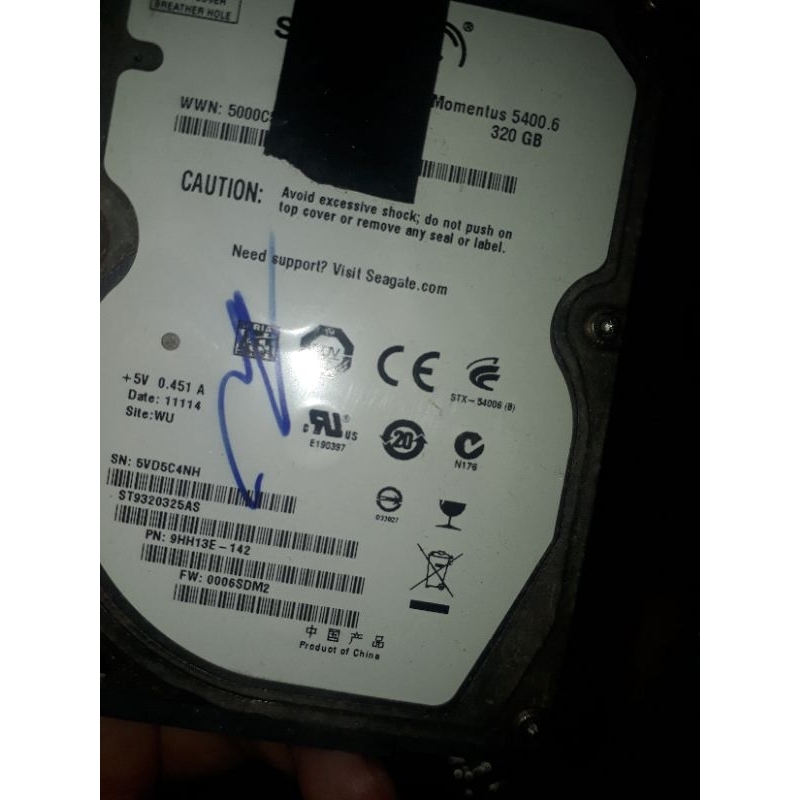 HDD laptop bad còn 10%~20% capacity