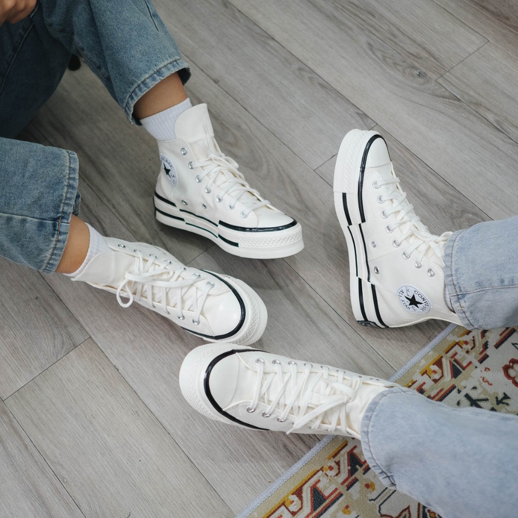 Giày Sneaker Nam Nữ CONVERSE Converse Chuck 1970s High Plus – White - Cổ Cao Trắng, Thời Trang Unisex, Chính Hãng Full B