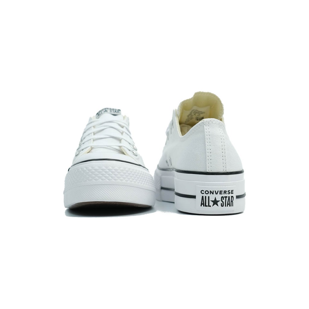 Giày Sneaker Nam/Nữ CONVERSE Chuck Taylor All Star Lift - 560251C - Cổ Thấp Trắng Đế Cao, Unisex, Chính Hãng, Full Box