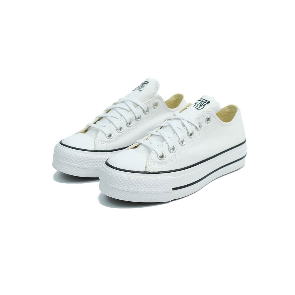Giày Sneaker Nam/Nữ CONVERSE Chuck Taylor All Star Lift - 560251C - Cổ Thấp Trắng Đế Cao, Unisex, Chính Hãng, Full Box