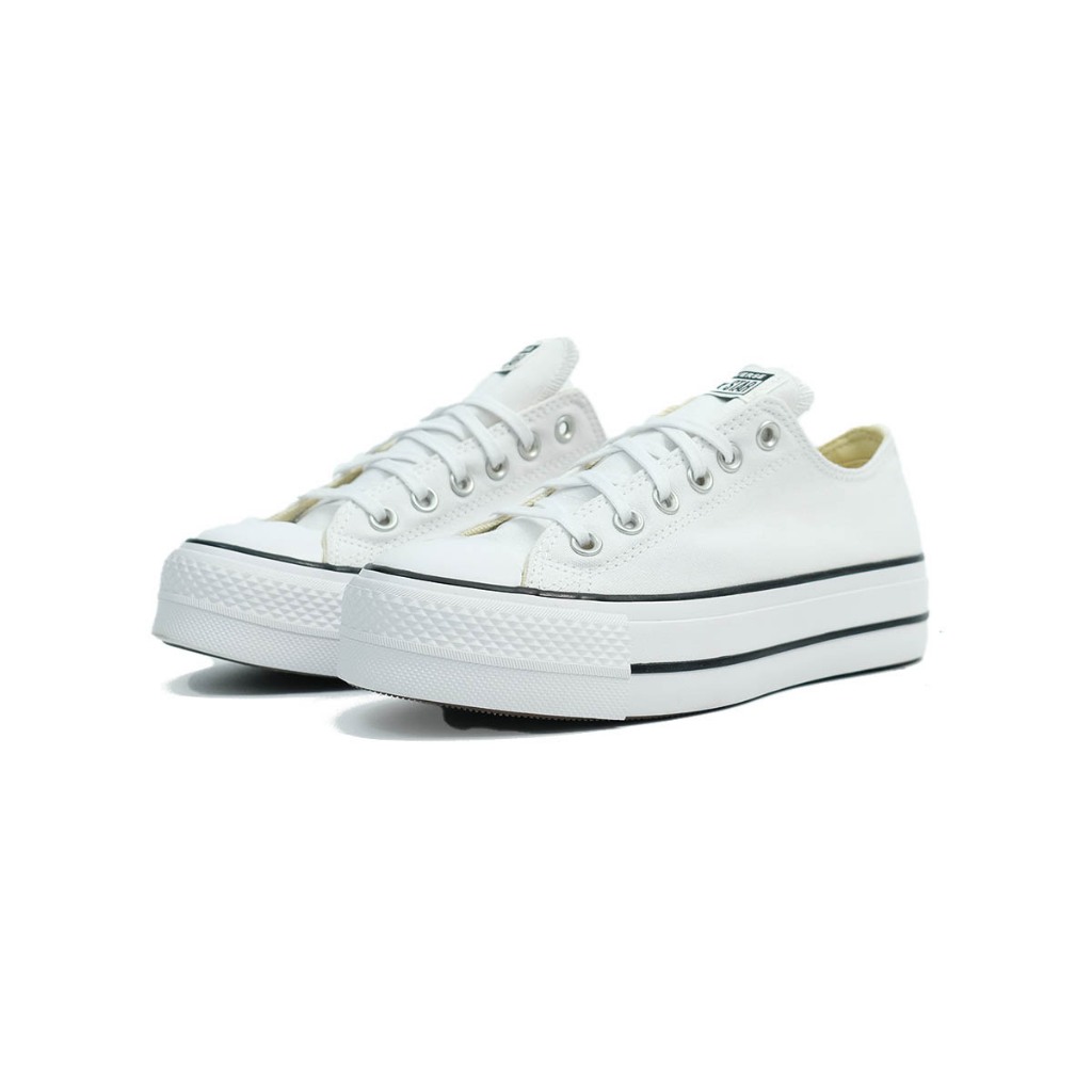 Giày Sneaker Nam/Nữ CONVERSE Chuck Taylor All Star Lift - 560251C - Cổ Thấp Trắng Đế Cao, Unisex, Chính Hãng, Full Box