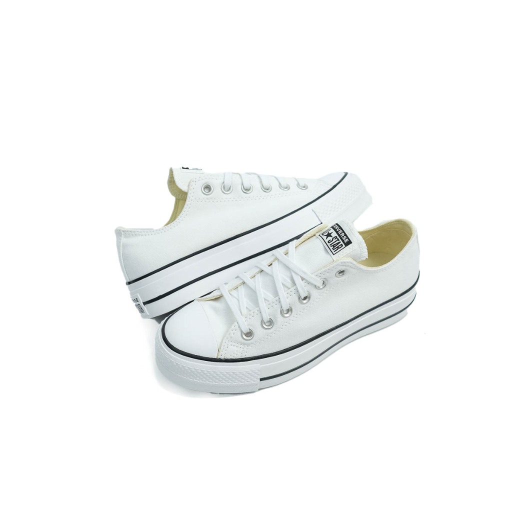 Giày Sneaker Nam/Nữ CONVERSE Chuck Taylor All Star Lift - 560251C - Cổ Thấp Trắng Đế Cao, Unisex, Chính Hãng, Full Box