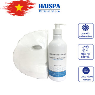 Mặt nạ thải độc co2 chai lớn 500ml kèm 35 mặt nạ giấy co2 - haispa