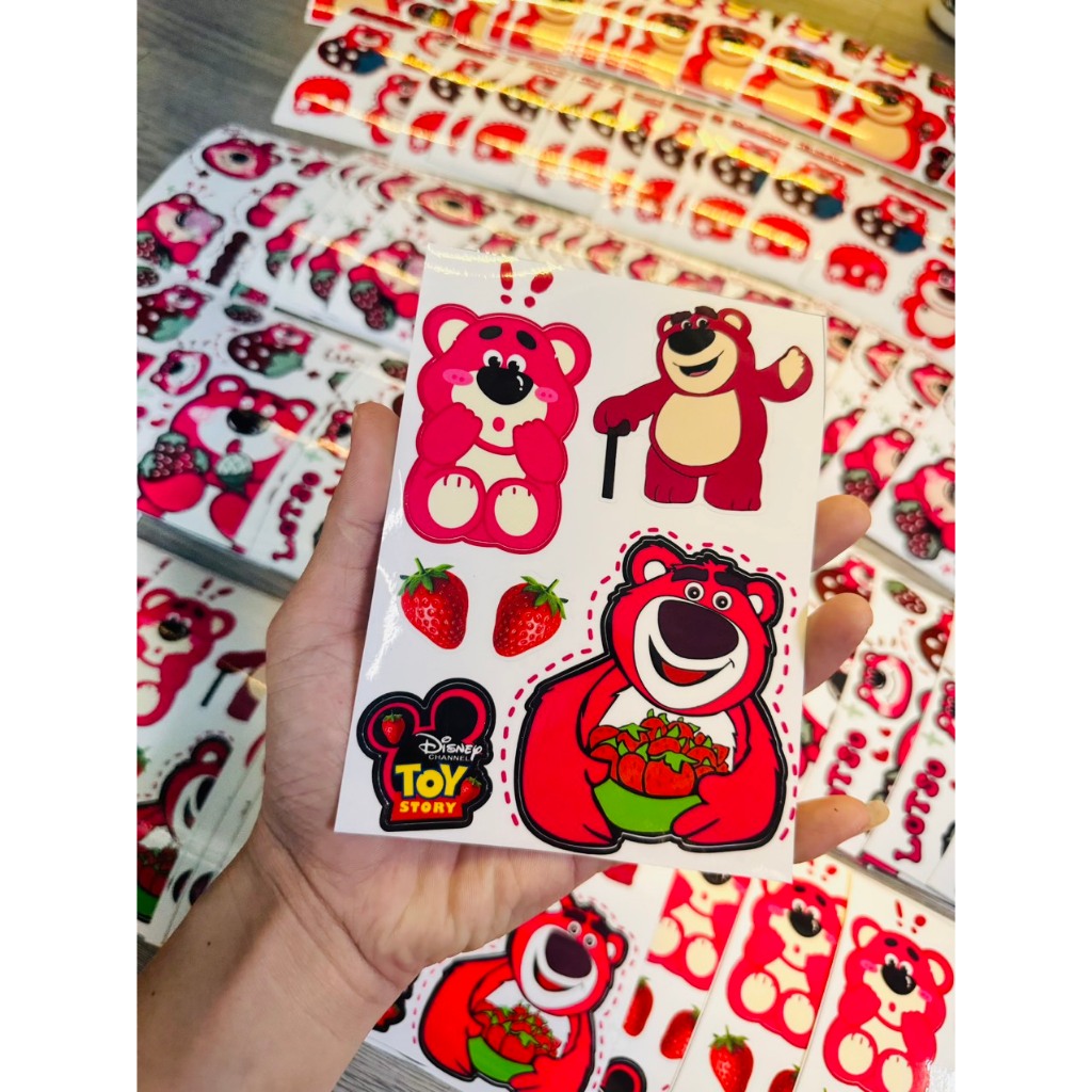 SET TEM TICKER GẤU DÂU KUTE