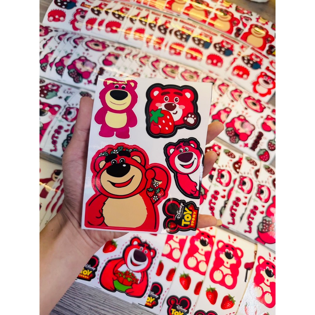 SET TEM TICKER GẤU DÂU KUTE