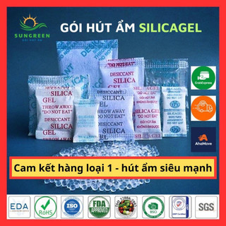Túi hút ẩm silicagel cân 1kg dùng cho thực phẩm, điện tử, gia dụng- Giá Tại Xưởng SX - Hàng loại 1