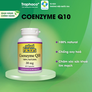 Bảo Vệ Tim Mạch, Chống Oxy Hóa Coenzym Q10 Traphaco Dùng Cho Người Già, Người Bệnh Tiểu Đường, Tim Mạch, Cao Huyết Áp