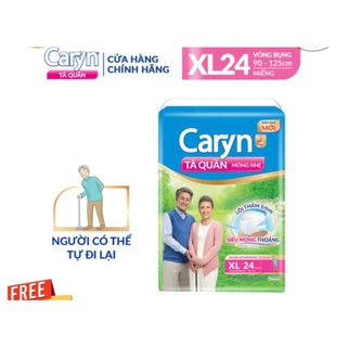 Tã người lớn caryn siêu mỏng nhẹ dạng quần size m32/l28/xl24 miếng