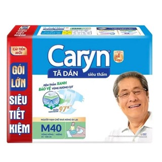 Tã dán người già CARYN gói lớn siêu tiết kiệm size M40 và L40