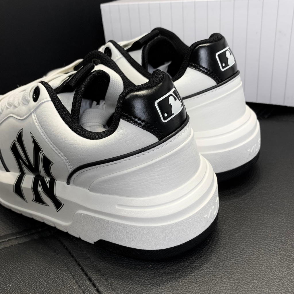 Giày MLB chunky liner NY màu đen chính hãng , giày thể thao nam nữ NY đế cao tôn dáng