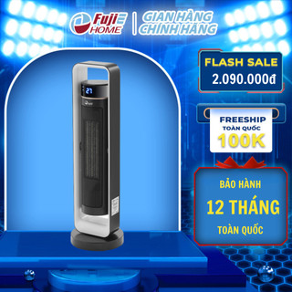Quạt sưởi gốm Ceramic Fujie CH-2400 không đốt oxy - Tự ngắt khi quá nhiệt nghiêng đổ - Điều khiển từ xa, BH 12 tháng