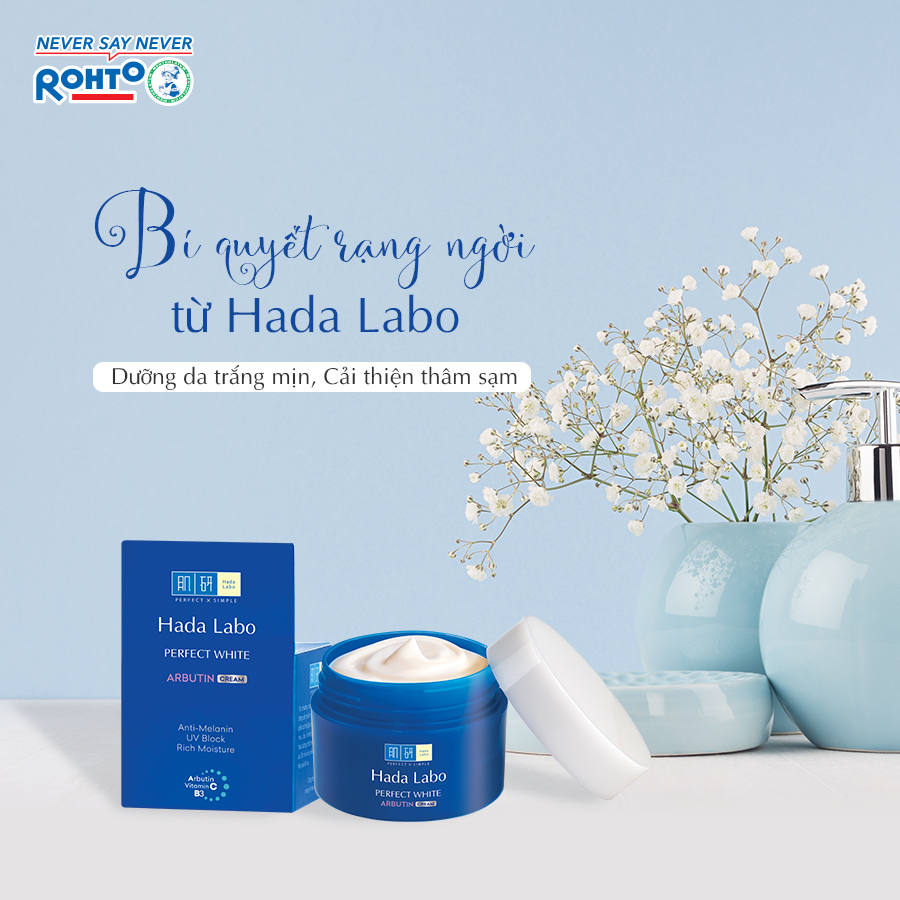 Kem Dưỡng Hada Labo Perfect White Cream Dưỡng Sáng Da Ẩm Mịn 50g