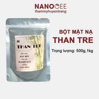 Bột Mặt Nạ Than Tre Đẩy Mụn Đầu Đen, Se Khít Lỗ Chân Lông To, Trắng Da, Chống Lão Hóa