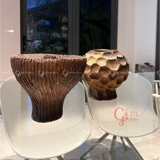 Bình gốm trang trí, bình gốm hiện đại phong cách rustic 6