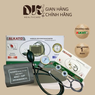 Máy đo huyết áp cơ alkato ak2-0811 - bộ kiểm tra sức khỏe tại nhà gồm: máy đo và tai nghe