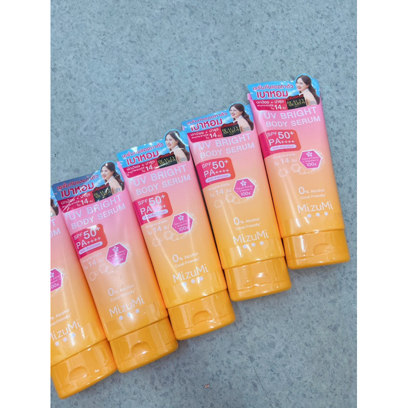 Serum Dưỡng Thể Kiêm Chống Nắng Mizumi 100x Vitamin C 180ml Thái SPF 50
