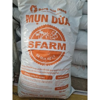 Mùn dừa Sfarm đã qua xử lý bao 50dm3