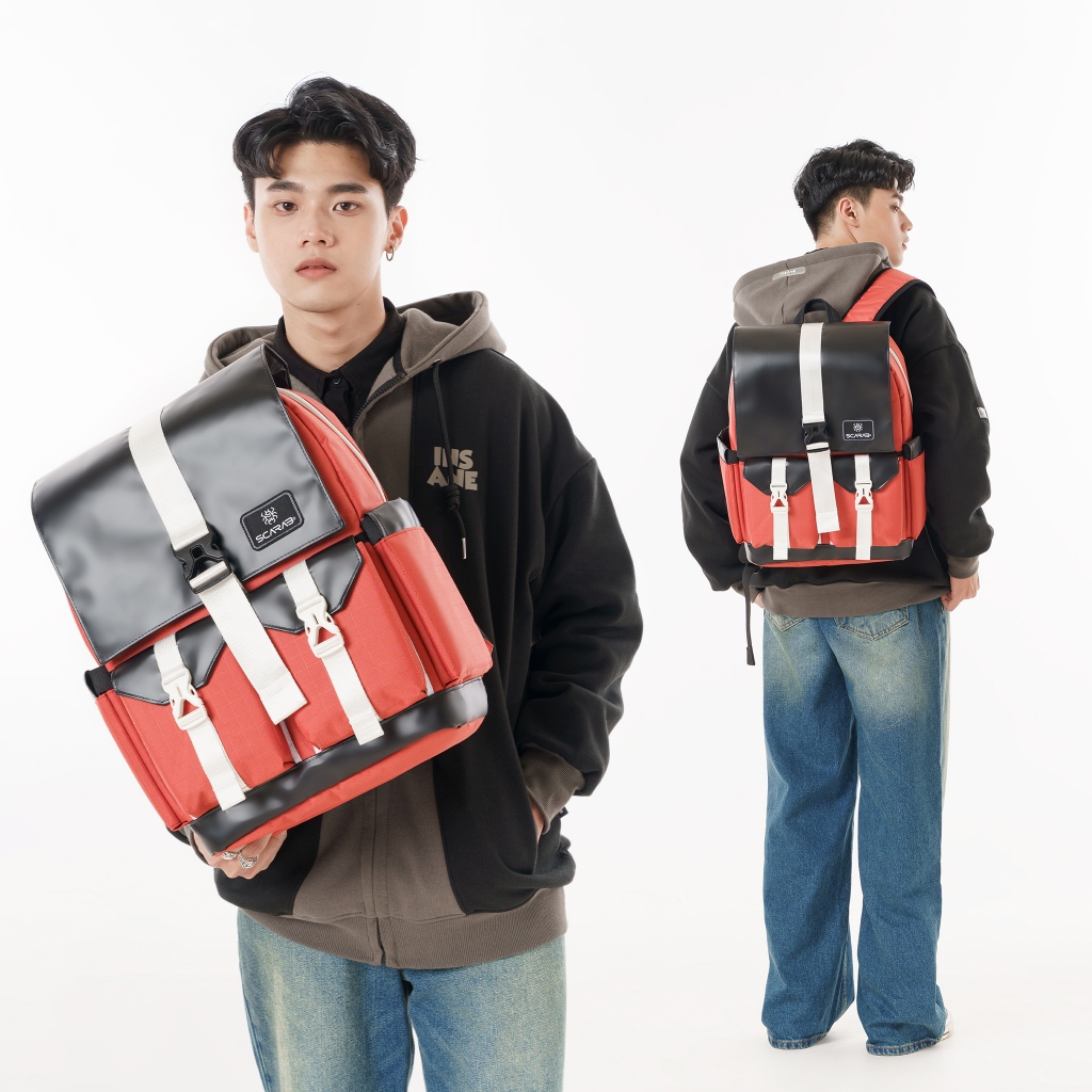 Balo Sturdy Backpack Unisex Đi Học Đi Chơi Đựng Vừa Laptop 15,6inch Gaming_Bảo Hành Trọn Đời Scarab