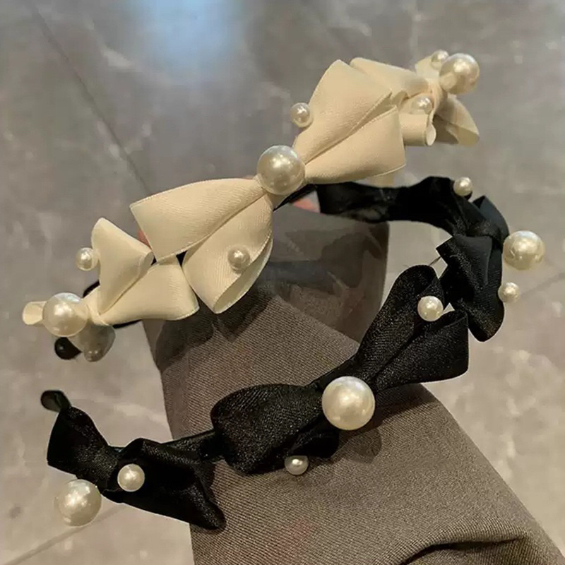 Cài tóc hình nơ đính ngọc trai nhân tạo xinh xắn nữ tính