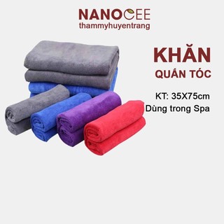 Khăn Quấn Tóc, Gội Đầu Trong Spa 35*75cm Dùng Trong Spa Tiệm Làm Tóc, Nail Móng Mi