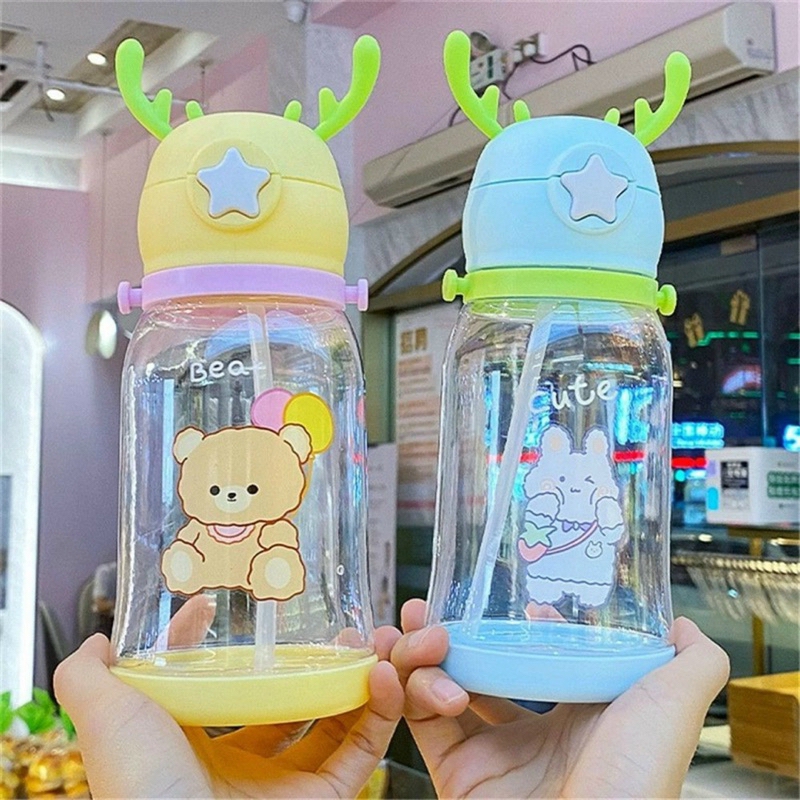 Bình Nước, Bình Nước Sừng Hươu Cho Bé Dung Tích 600ml