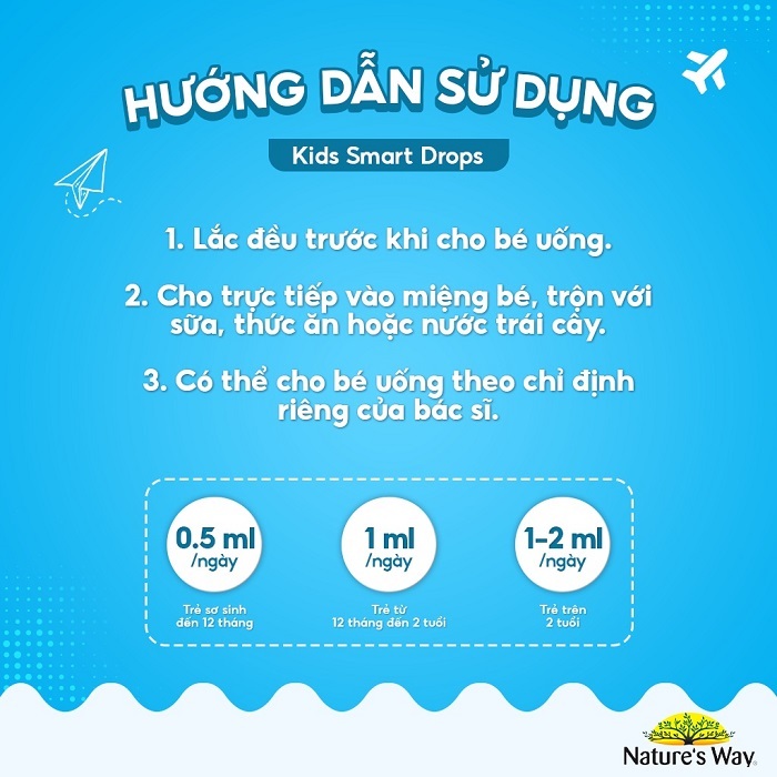DHA Nature's Way Kids Smart Drops DHA Dạng Giọt 20ml