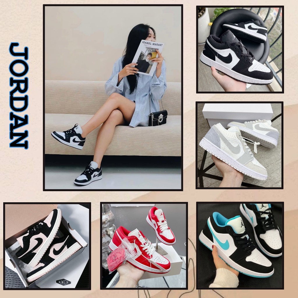 Giày Jordan Cổ Thấp, Giày Jordan Cổ Thấp Nam Nữ Hàng Cao Cấp Full Box + Bill