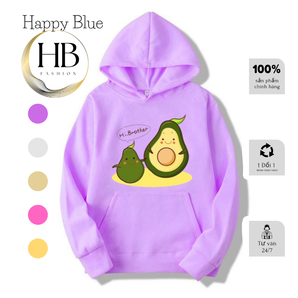 Áo Hoodie Thu Đông Nam Nữ Unisex Với Chất Nỉ Ấm Áp Mặc Đi Học, Đi Chơi Siêu Xinh, Áo Nỉ In Hình Chú Bơ Ngộ Nghĩnh