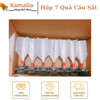 Combo 7 quả cầu trinh sắt chống tụt - Loại 1 - Đế Cao Su Êm - Lông ngan Siêu Bền