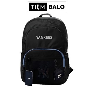 Balo thời trang nam nữ mlb newyork yankees 2024 logo colorfull balo cặp đi học nhiều ngăn chất liệu poly chống thấm