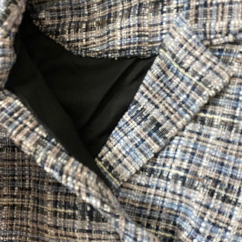 Áo dạ tweed cộc tay newtag