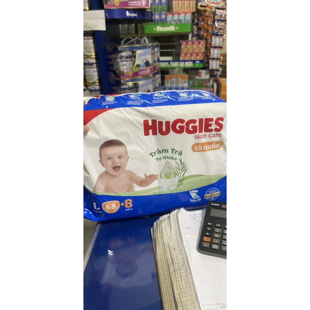 Mẫu mới - Bỉm Huggies Quần M76+8,L68+8,XL62+8,XXL54+8 miếng