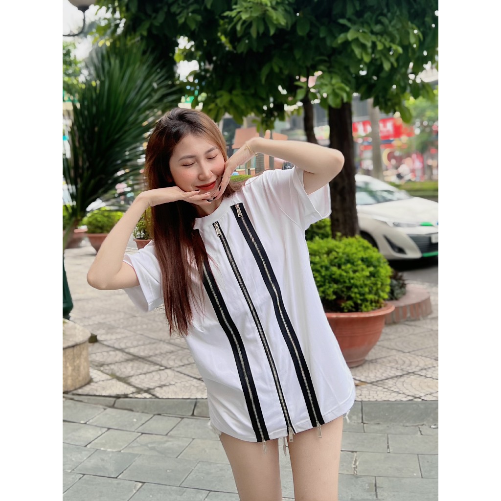 Áo Phông DSQ Nam Phối Khóa Dọc Áo Siêu Đẹp - Áo Phông DSQ Nam Khoác Dọc Cực Chất