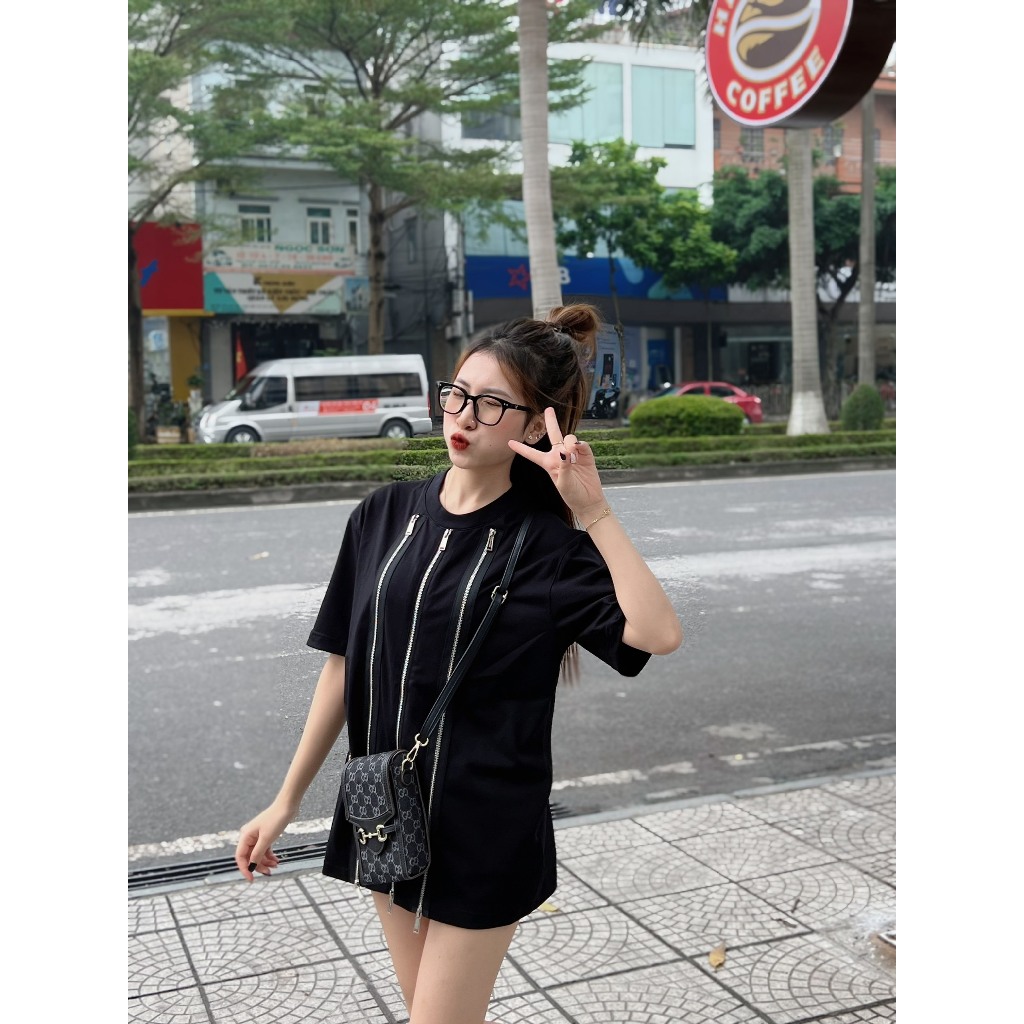 Áo Phông DSQ Nam Phối Khóa Dọc Áo Siêu Đẹp - Áo Phông DSQ Nam Khoác Dọc Cực Chất