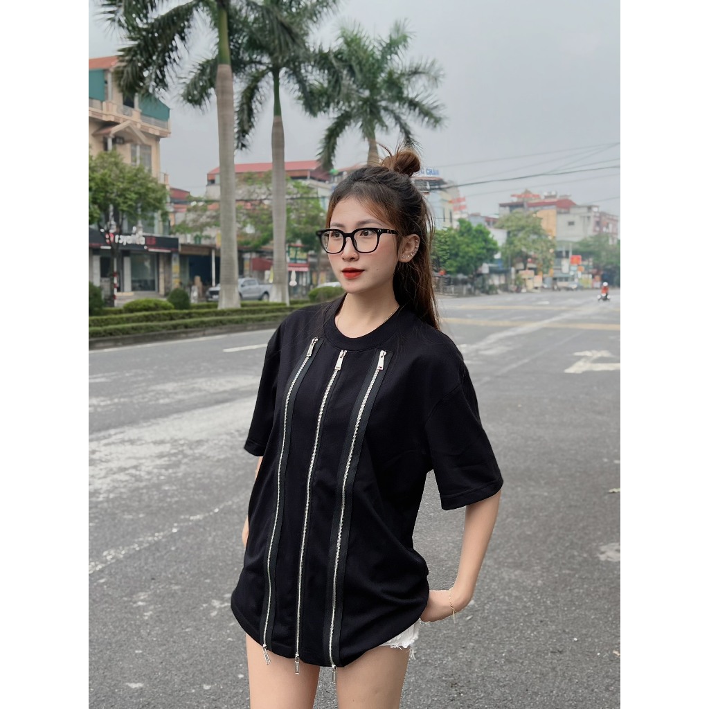 Áo Phông DSQ Nam Phối Khóa Dọc Áo Siêu Đẹp - Áo Phông DSQ Nam Khoác Dọc Cực Chất