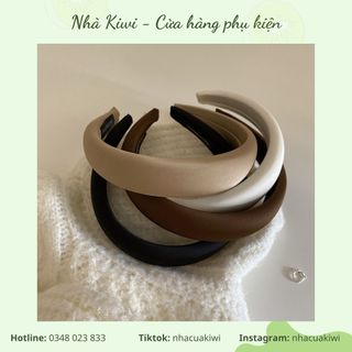 Băng Đô Cài Tóc Lụa Satin phong cách retro