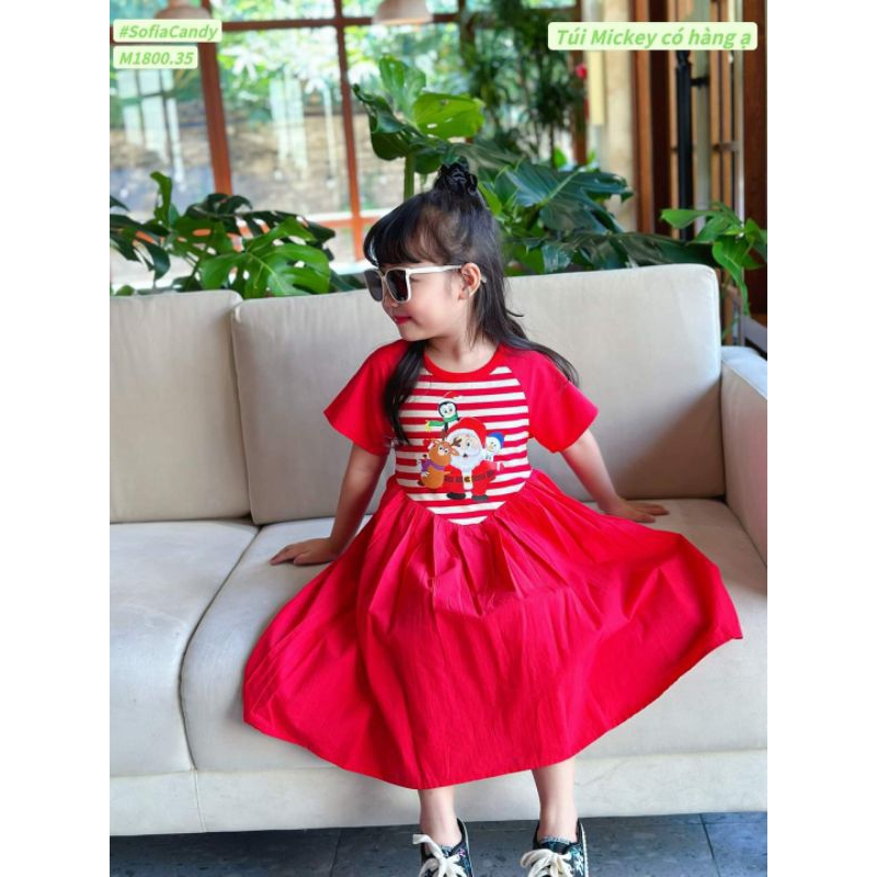 8 đến 28kg.váy xinh cho bé gái.váy đỏ cho bé gái.hình thật trải sàn ak.váy cho bé diện hè.đầm cho bé gái.