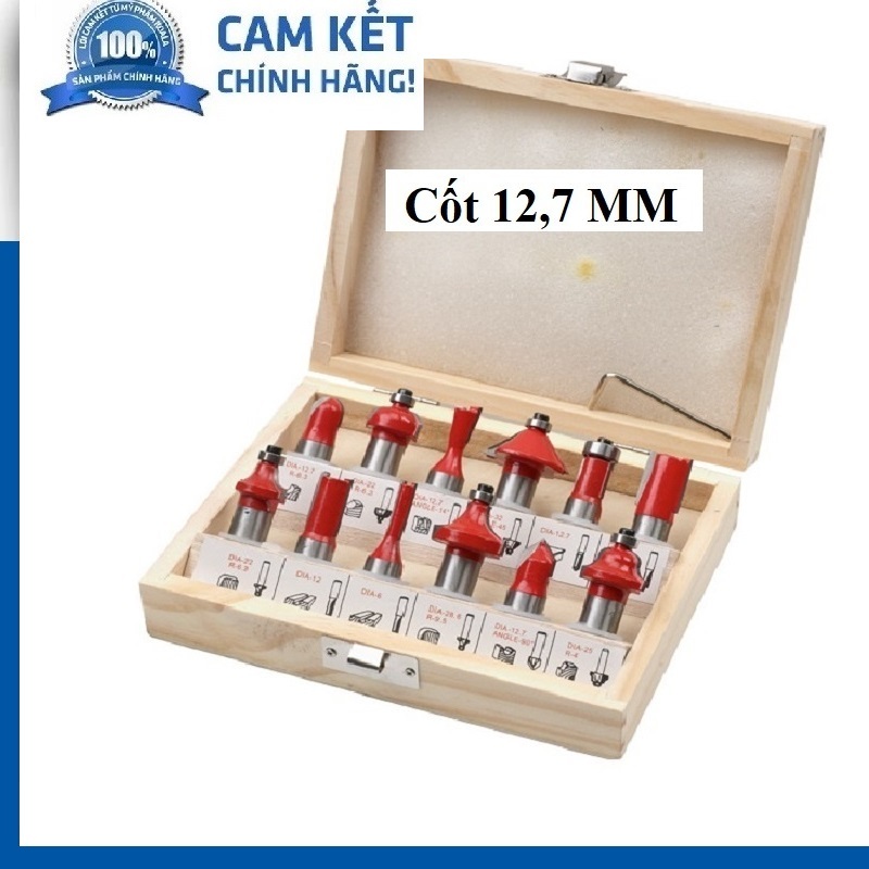 Bộ mũi phay gỗ 12,7MM