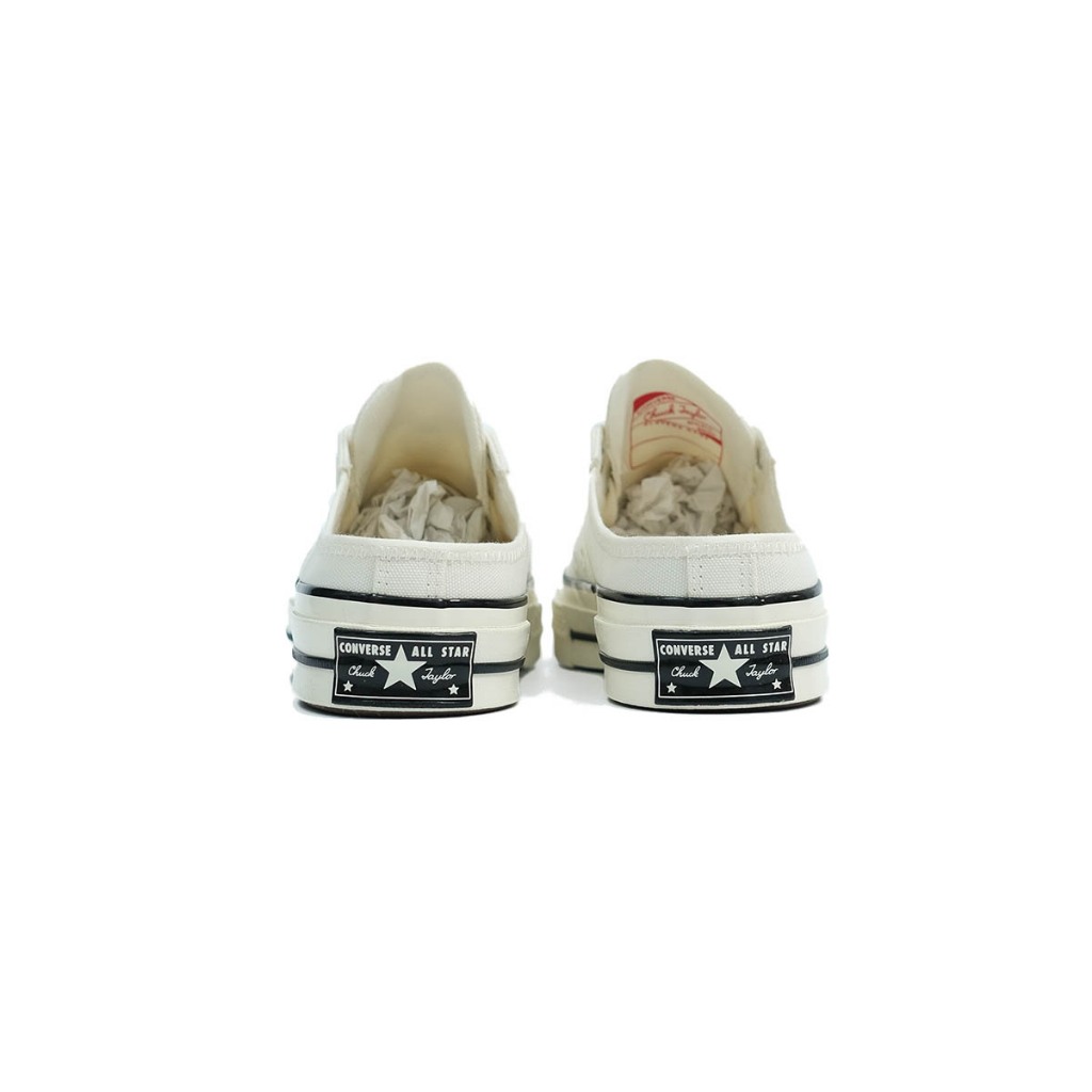 Giày Sneaker Nam Nữ CONVERSE Chuck 1970s Mule Recycled White - 172592C, Đạp Gót Cổ Thấp Trắng, Unisex, Chính HãngFullBox