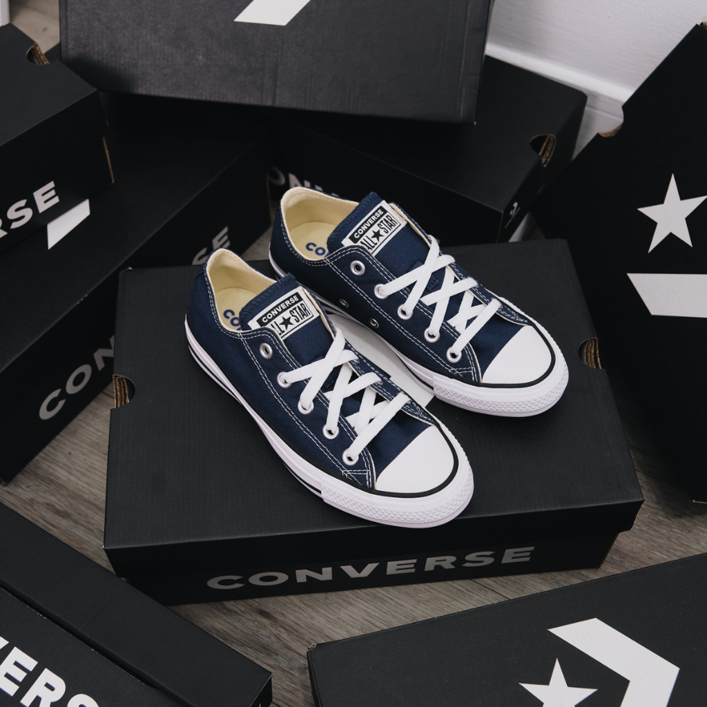 Giày Sneaker Nam Nữ CONVERSE Chuck Taylor All Star Classic Low Navy - M9697C - Classic Cổ Thấp Navy, Thời Trang Unisex
