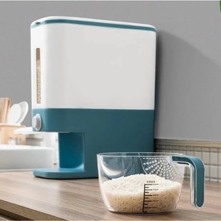 THÙNG ĐỰNG GẠO THÔNG MINH 12KG, BẰNG NHỰA, NHỎ GỌN, DỄ LẮP ĐẶT, CHỐNG CÔN TRÙNG
