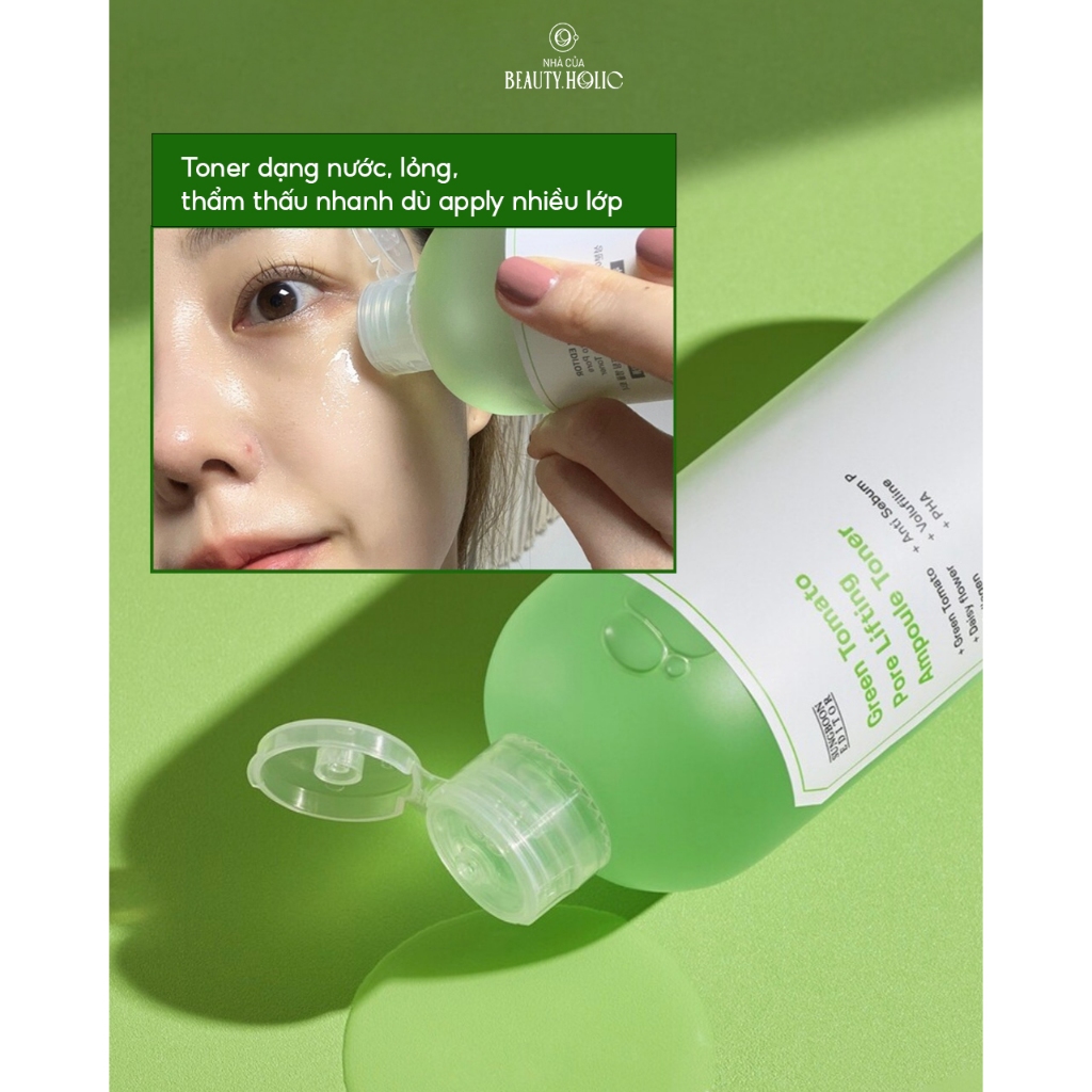 Toner cà chua xanh SUNGBOON EDITOR GREEN TOMATO PORE LIFTING TONER