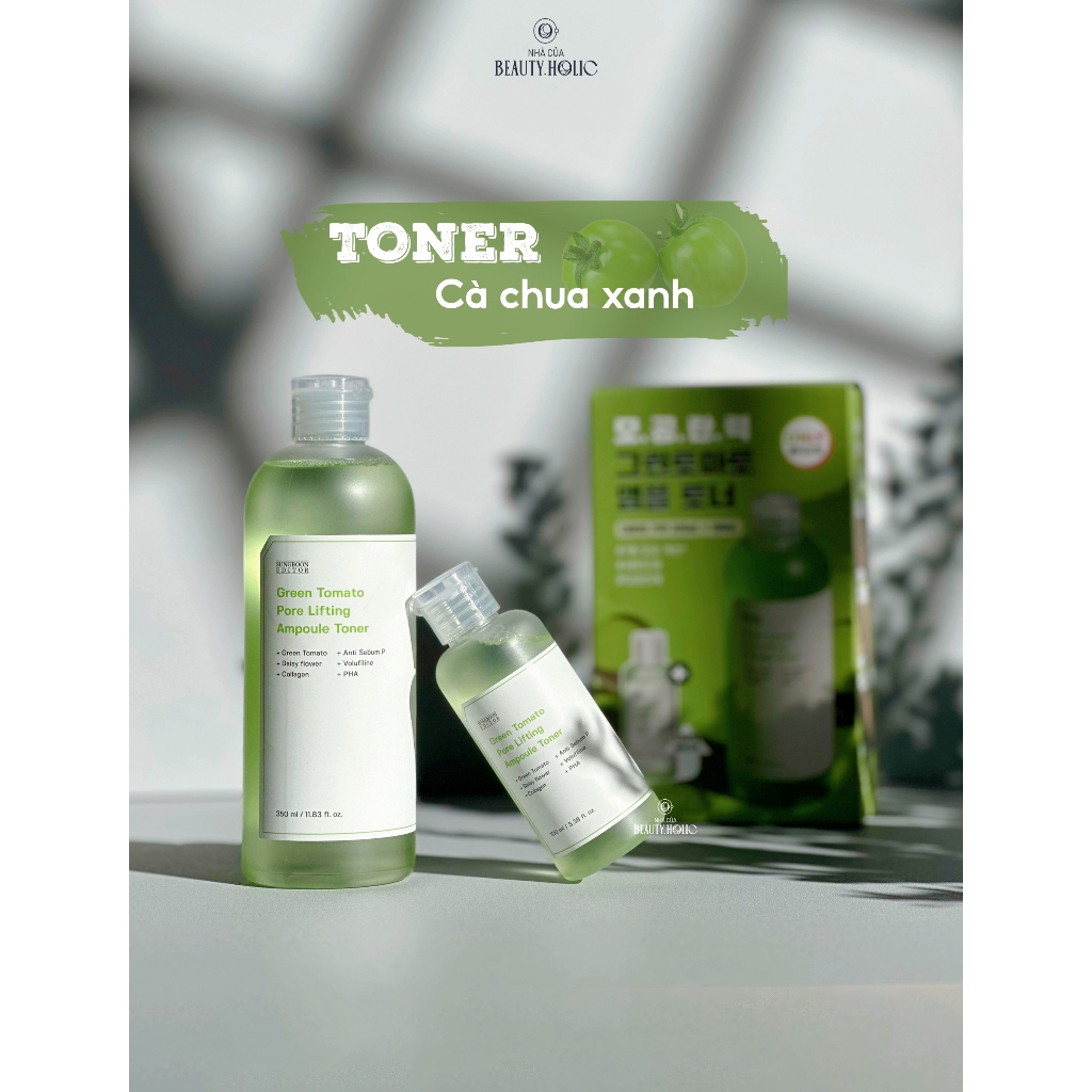 Toner cà chua xanh SUNGBOON EDITOR GREEN TOMATO PORE LIFTING TONER